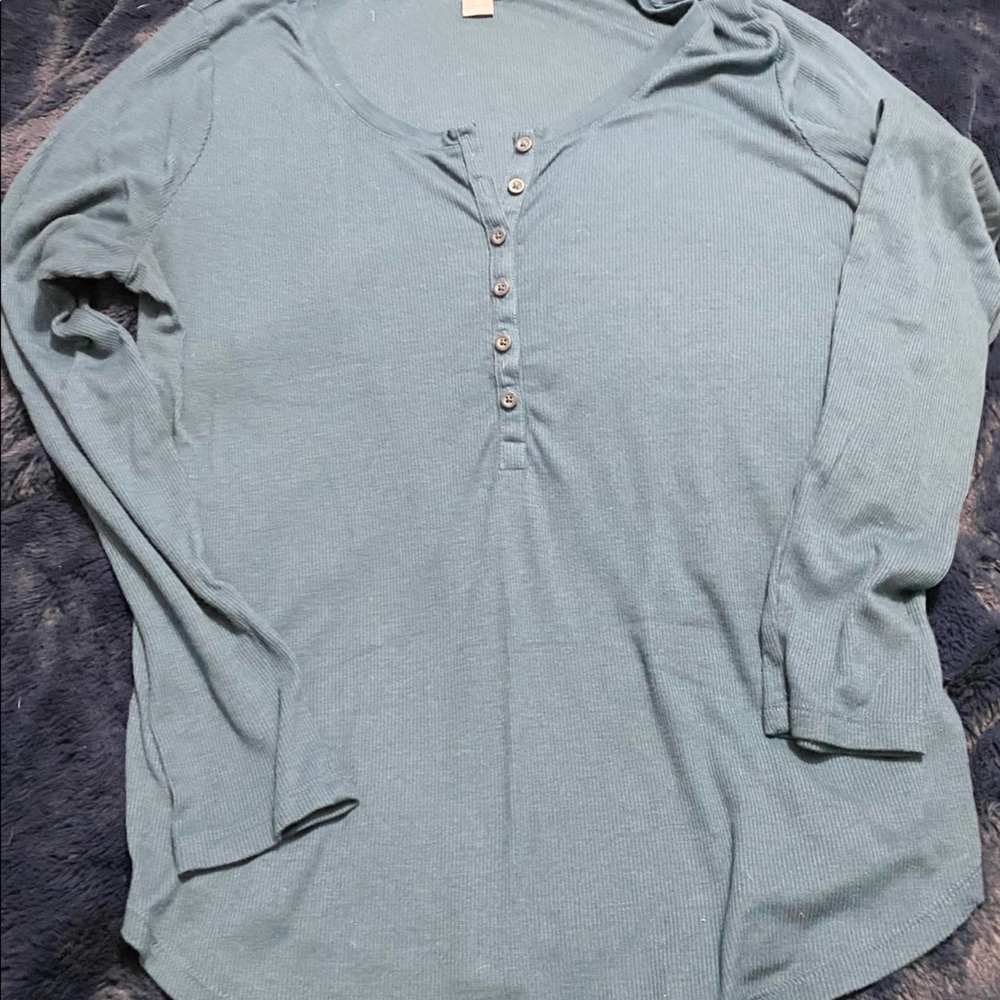 Old Navy Rib-Knit Henley Shirt
